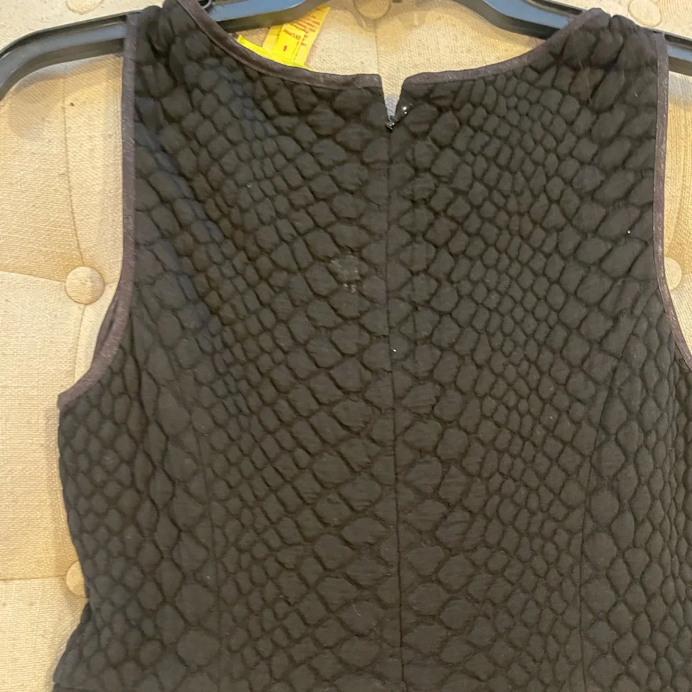 Catherine Malandrino black textured sleeveless A-line dress - Picture 10 of 11